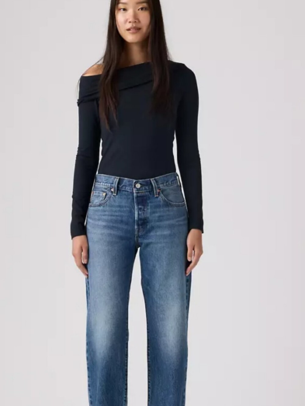 Women's Levi's Relaxed Blue Jeans Selvidge $59 BNWT